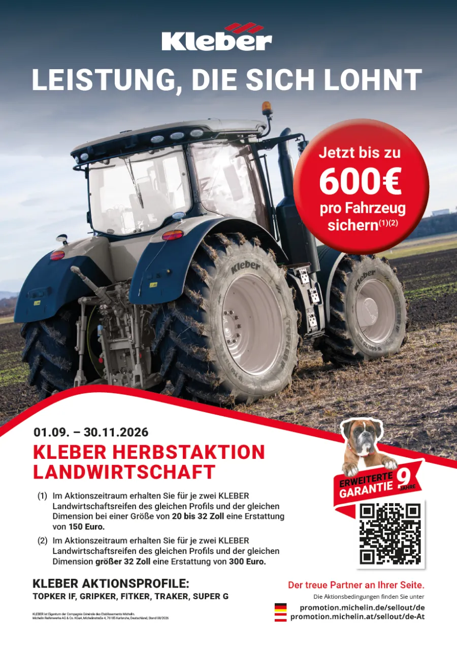 KLEBER - Landwirtschaft Herbstaktion 2026